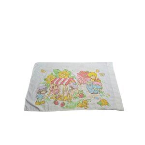 Vintage 70s 80s Strawberry Shortcake Pillowcase American Greetings